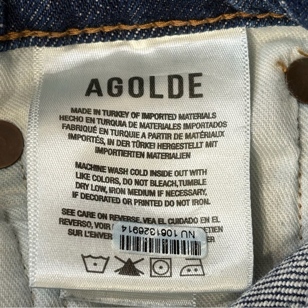 Agolde Mid-rise Wide-leg Denim Jeans (25) - Picture 9 of 11